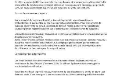 Vendre les agios des fonds immobiliers